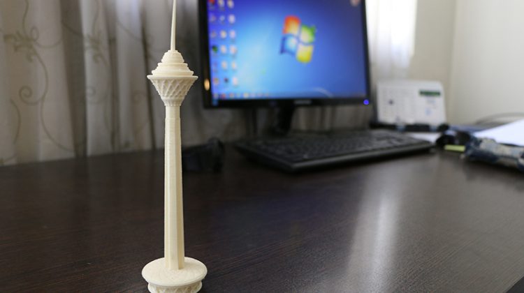 مدل برج میلاد پرینت 3 بعدی SLS