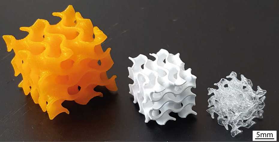 اندازه اشیاء شیشه ای چاپ سه بعدی با ساختار پیچیده