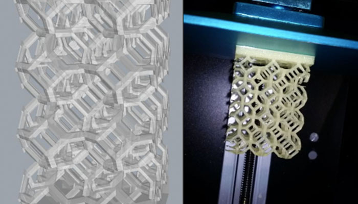 پرینت سه بعدی فوم پلیمری با قابلیت انبساط
