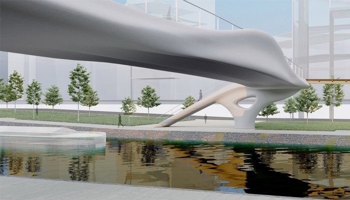 ساخت پل عابر پیاده برای بازی های المپیک ۲۰۲۴ با استفاده از تکنولوژی پرینت سه بعدی