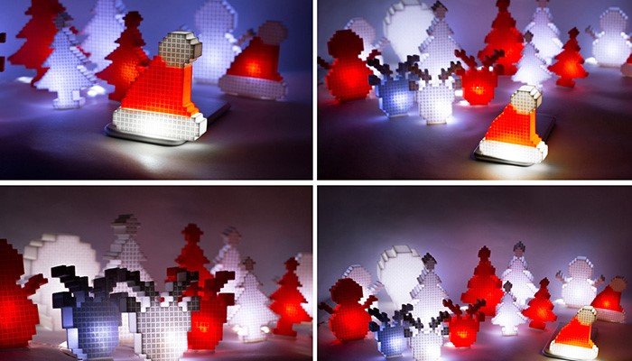 پرینت سه بعدی چراغ های تزئینی کریسمس