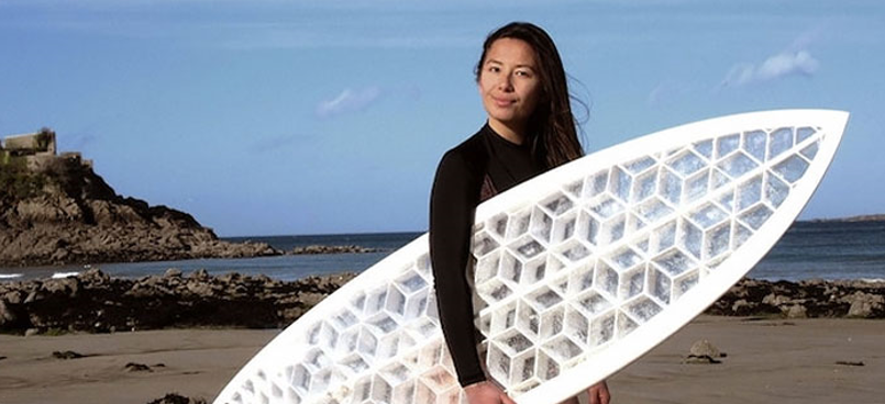 پرینت سه بعدی تخته موج سواری سازگار با محیط زیست