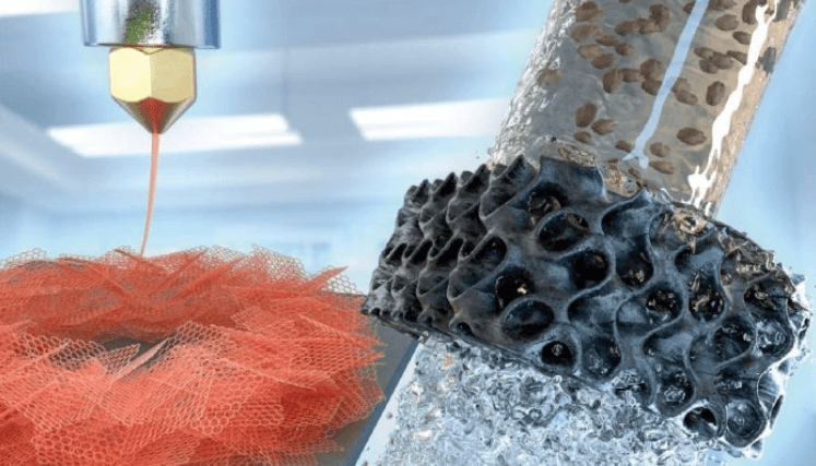 تصفیه آب آلوده با استفاده از پرینت سه بعدی سبک ترین ماده در جهان