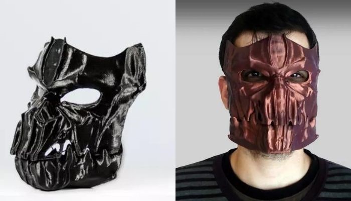 پرینت سه بعدی ماسک ترسناک دو تکه