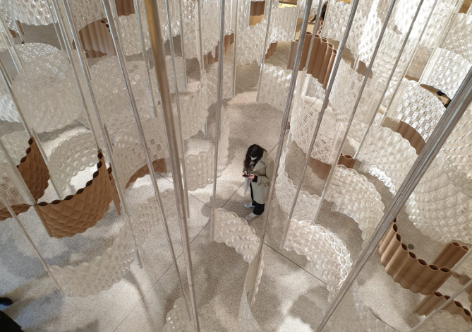 نصب ماژول های پرینت سه بعدی شده پایدار در موزه طراحی لندن