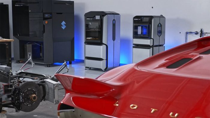 ساخت قطعات خودرو لوتوس با استفاده از تکنولوژی پرینت سه بعدی