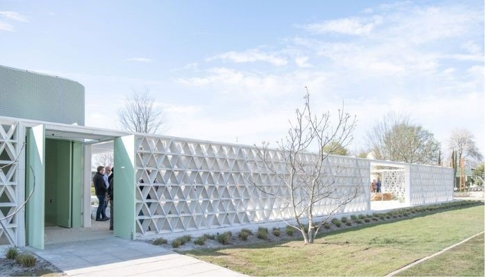 ساخت یک دیوار برای غرفه امارات متحده عربی با استفاده از تکنولوژی پرینت سه بعدی