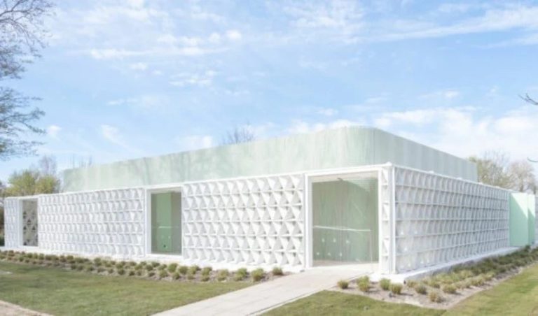 پرینت سه بعدی یک دیوار برای غرفه امارات متحده عربی