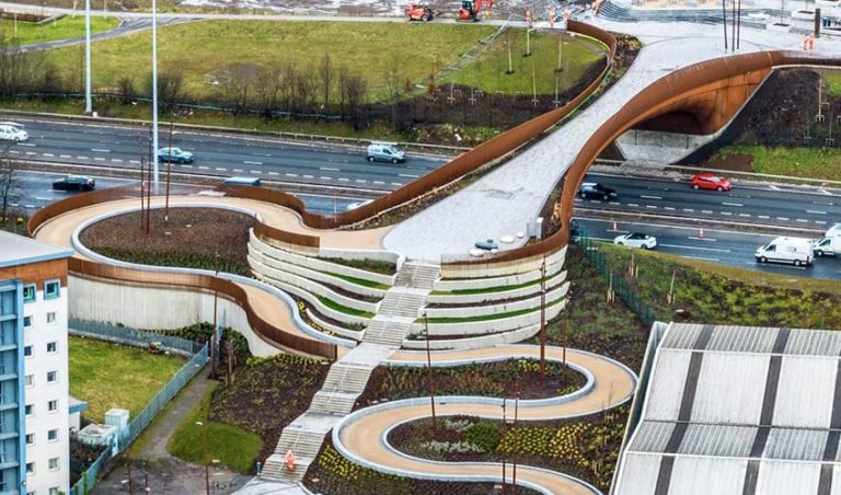 پرینت سه بعدی پل با پله های بتنی در اسکاتلند