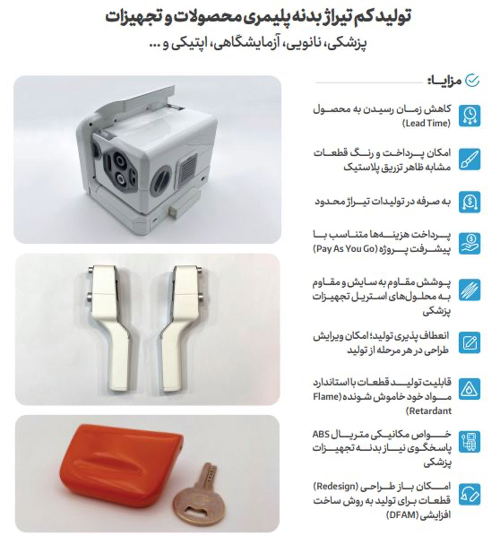 تولید کم تیراژ بدنه های پلیمری