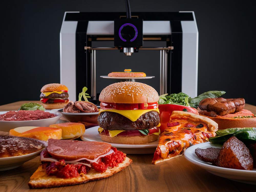 پرینتر سه بعدی غذا و خوراکی های مختلف