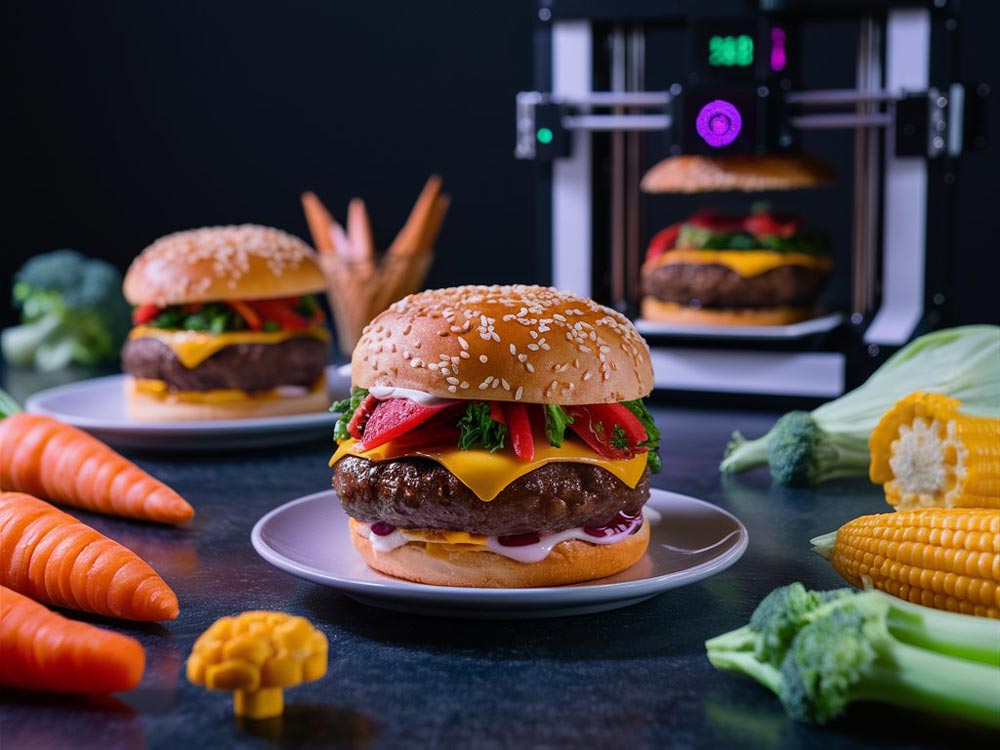 پرینتر سه بعدی غذا جهت پرینت انواع خوراکی ها در عصر جدید